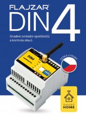 GSM DIN4 230V - komunikátor verze na 230V AC