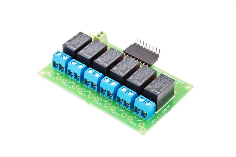 Modul se šesti relé REM6