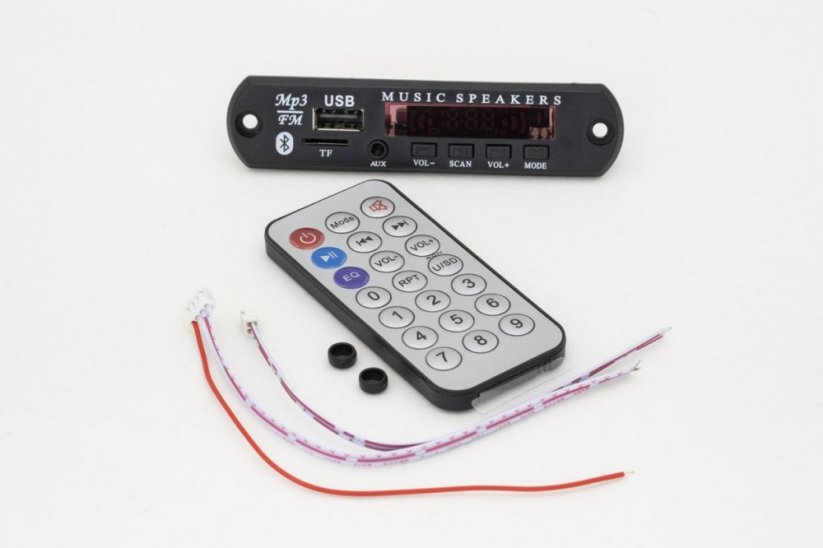 MP3 Player with FM Tuner, LED Display and Bluetooth for Panel